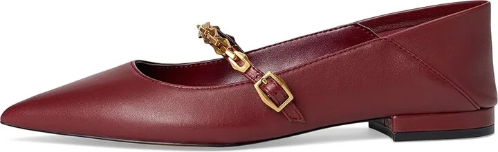 Vince Camuto Aylin Chain-Link Ballet Flat Women's Flat Shoes Chianti : 7.5 M, Leather - Image 6