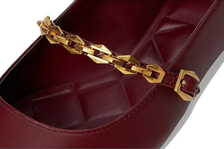 Vince Camuto Aylin Chain-Link Ballet Flat Women's Flat Shoes Chianti : 7.5 M, Leather - Image 7