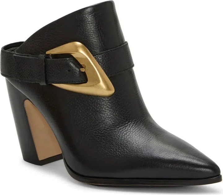 Black/Gold Leather