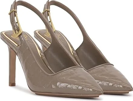Vince Camuto Brendie High Women's Heels Taupe : 5.5 M, Leather/Suede