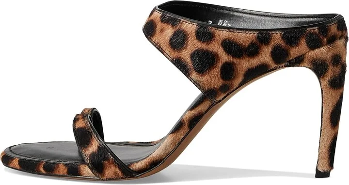 Vince Camuto Brisa Toe Loop High Heel Mule Sandals Women's Sandals Tan Multi/Black : 5.5 M, Leather - Image 6
