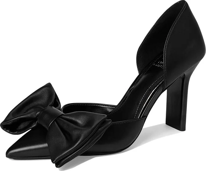 Vince Camuto Burke Bow Detail Dress Pump High Women's Heels Black : 9.5 M, Leather - Image 5