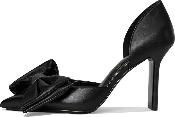 Vince Camuto Burke Bow Detail Dress Pump High Women's Heels Black : 9.5 M, Leather - Image 6
