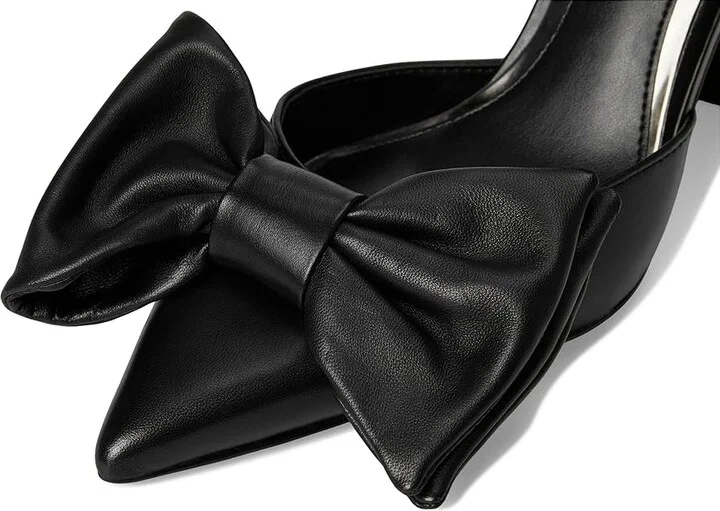 Vince Camuto Burke Bow Detail Dress Pump High Women's Heels Black : 9.5 M, Leather - Image 7