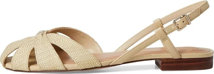 Vince Camuto Cacey Fisherman Flat Sandals Women's Sandals Light Straw/Ecru : 9.5 M, Leather - Image 6
