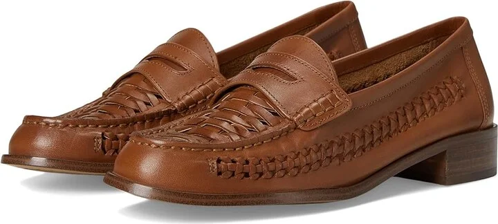 Vince Camuto Calie Braided Flat Loafer Women's Flat Shoes Carmello : 6 M, Leather