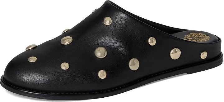 Vince Camuto Cassius Studded Flat Mule Women's Flat Shoes Black : 8 M, Leather - Image 5