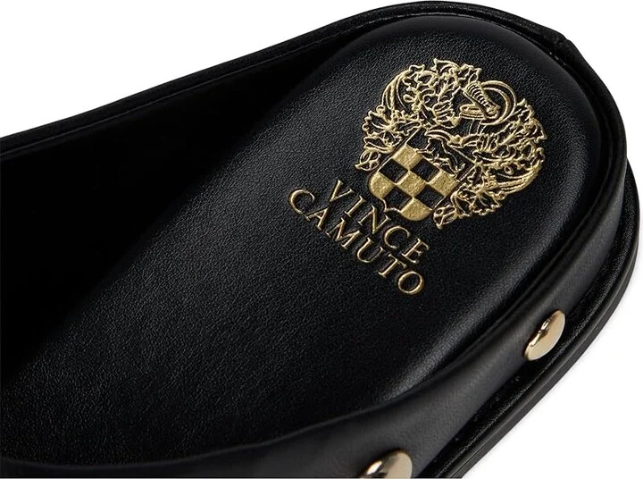 Vince Camuto Cassius Studded Flat Mule Women's Flat Shoes Black : 8 M, Leather - Image 7