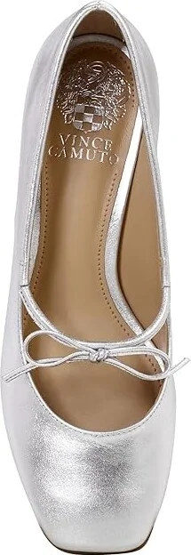 Vince Camuto Charley High Women's Heels Silver : 5 M, Leather/Rubber - Image 2