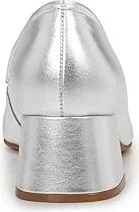 Vince Camuto Charley High Women's Heels Silver : 5 M, Leather/Rubber - Image 4