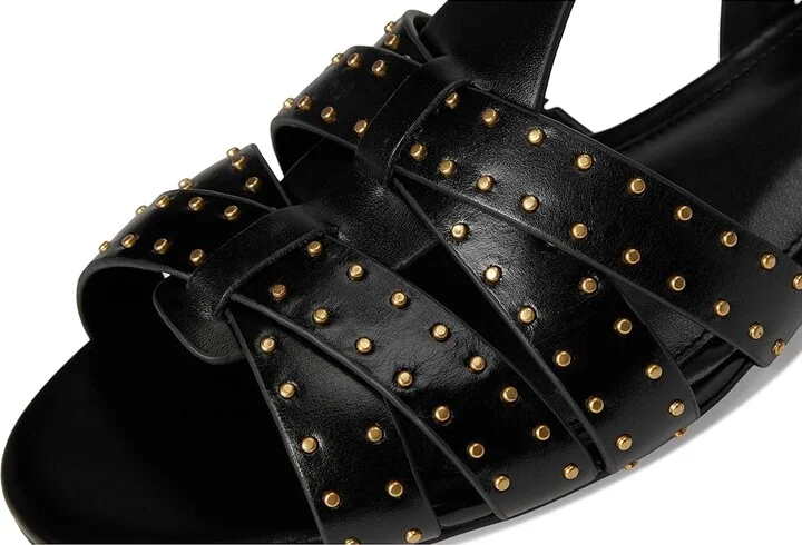 Vince Camuto Chaya Studded Gladiator Flat Sandals Women's Sandals Black : 7 M, Leather - Image 7