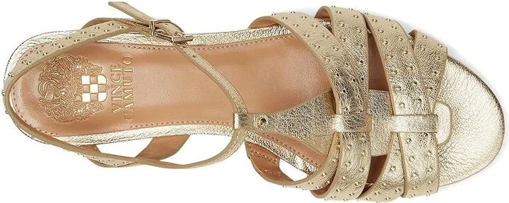 Vince Camuto Chaya Studded Gladiator Flat Sandals Women's Sandals Black : 7 M, Leather - Image 8