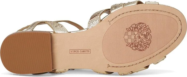Vince Camuto Chaya Studded Gladiator Flat Sandals Women's Sandals Black : 7 M, Leather - Image 9