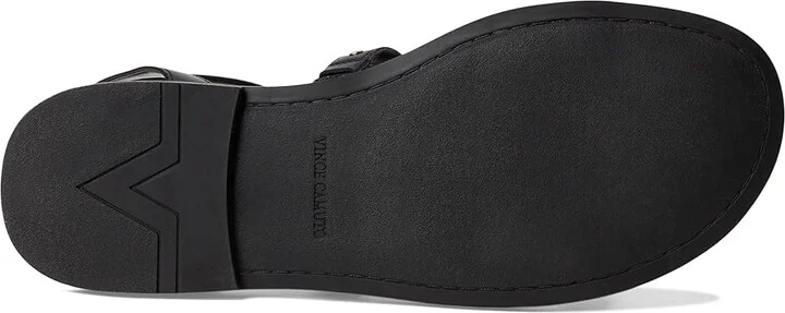 Vince Camuto Claira Gladiator Flat Sandals Women's Sandals Black : 7 M, Leather - Image 3