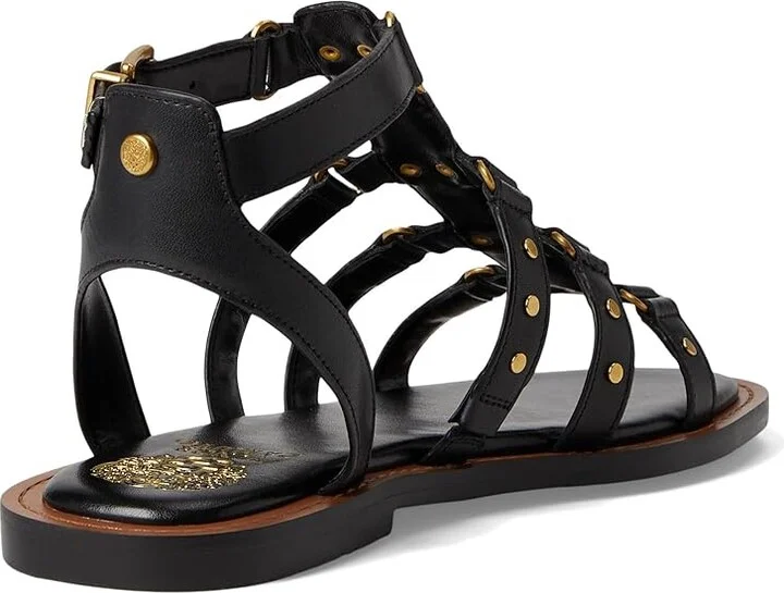 Vince Camuto Claira Gladiator Flat Sandals Women's Sandals Black : 7 M, Leather - Image 4