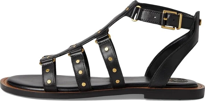 Vince Camuto Claira Gladiator Flat Sandals Women's Sandals Black : 7 M, Leather - Image 6