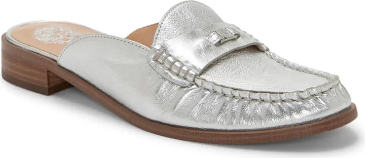 Silver Metallic Leather