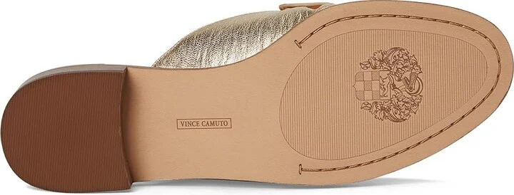 Vince Camuto Cobby Slip-On Mule Women's Flat Shoes Egyptian Gold : 8.5 M, Leather - Image 3