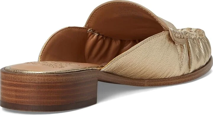 Vince Camuto Cobby Slip-On Mule Women's Flat Shoes Egyptian Gold : 8.5 M, Leather - Image 4