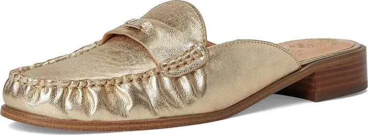 Vince Camuto Cobby Slip-On Mule Women's Flat Shoes Egyptian Gold : 8.5 M, Leather - Image 5
