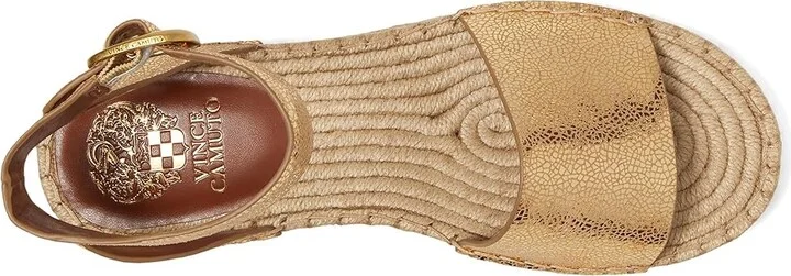 Vince Camuto Darna Espadrille Platform Sandals Women's Sandals Neutral Gold : 8.5 M, Leather - Image 2