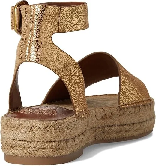 Vince Camuto Darna Espadrille Platform Sandals Women's Sandals Neutral Gold : 8.5 M, Leather - Image 4