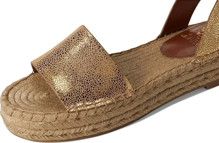 Vince Camuto Darna Espadrille Platform Sandals Women's Sandals Neutral Gold : 8.5 M, Leather - Image 7