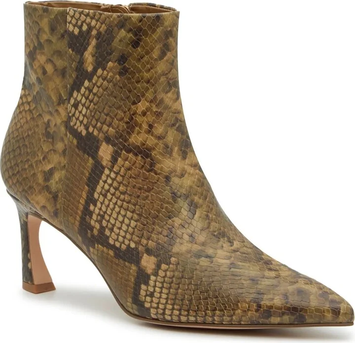 Tan/Brown Snake Print Synthetic