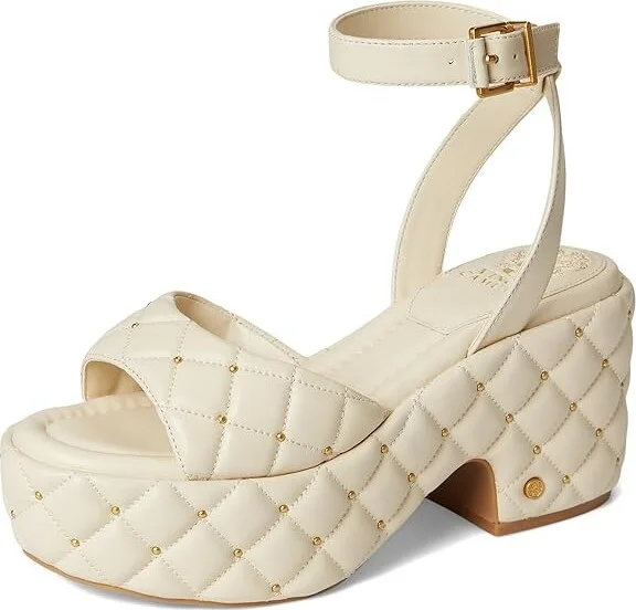 Vince Camuto Ellah Chunky Platform Sandals Women's Sandals Panna Creme : 9.5 M, Leather - Image 5