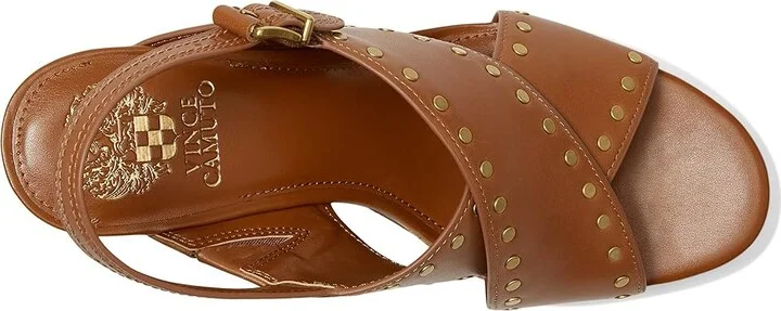 Vince Camuto Ellna Cross-band Wedge Sandals Women's Sandals Caramello : 11 M, Leather - Image 2