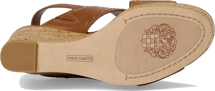 Vince Camuto Ellna Cross-band Wedge Sandals Women's Sandals Caramello : 11 M, Leather - Image 3