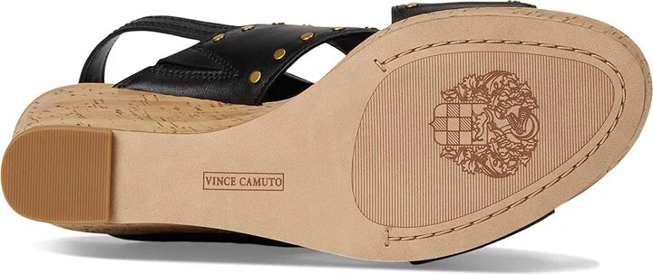 Vince Camuto Ellna Cross-band Wedge Sandals Women's Sandals Caramello : 11 M, Leather - Image 9