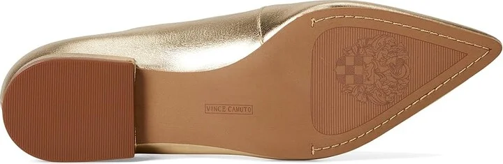 Vince Camuto Eloise Mary Jane Flat Women's Flat Shoes Egyptian Gold : 7 M, Leather/Polyester/Rubber - Image 3