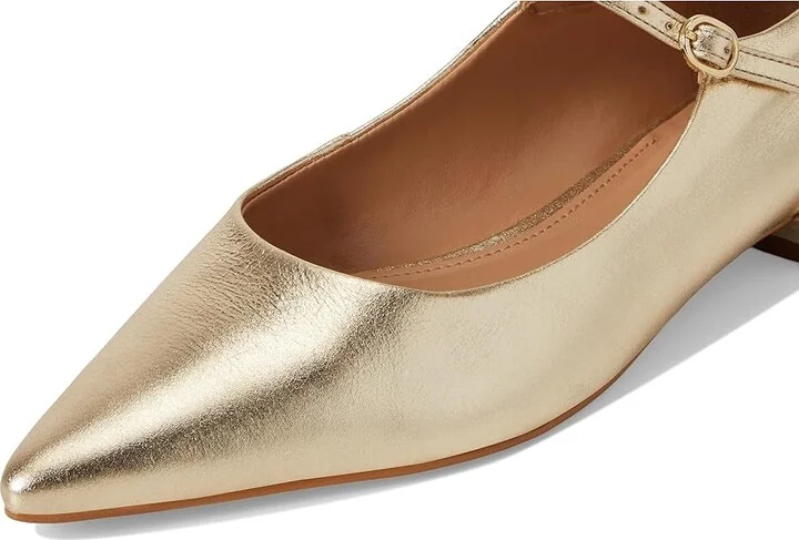 Vince Camuto Eloise Mary Jane Flat Women's Flat Shoes Egyptian Gold : 7 M, Leather/Polyester/Rubber - Image 7