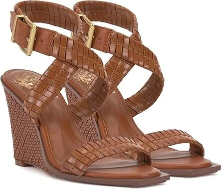 Vince Camuto Elynna Women's Sandals Golden Walnut : 5.5 M, Leather