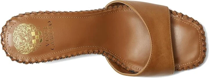 Vince Camuto Emmla Stitched Mule Sandals Women's Sandals Caramello : 6 M, Leather - Image 2