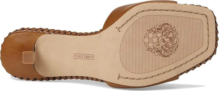 Vince Camuto Emmla Stitched Mule Sandals Women's Sandals Caramello : 6 M, Leather - Image 3