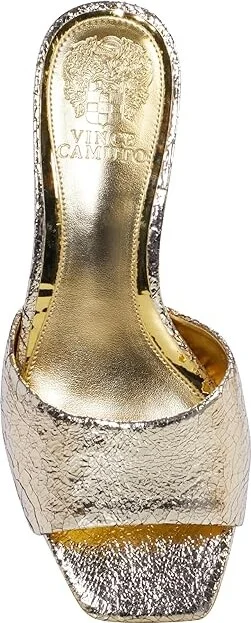 Vince Camuto Faiza Women's Sandals Gold : 8 M, Leather - Image 2