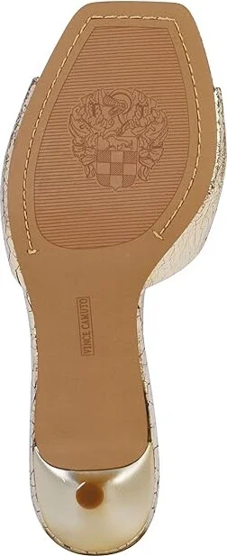 Vince Camuto Faiza Women's Sandals Gold : 8 M, Leather - Image 3