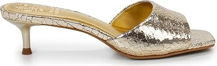 Vince Camuto Faiza Women's Sandals Gold : 8 M, Leather - Image 6