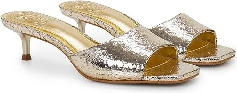 Vince Camuto Faiza Women's Sandals Gold : 8 M, Leather
