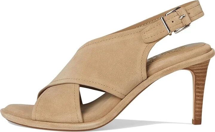 Vince Camuto Famla Cross-band High Heel Sandals Women's Sandals Tortilla : 8 M, Leather - Image 6