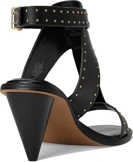 Vince Camuto Faunie Studded Cone Heel Sandals Women's Dress Sandals Black : 10 M, Leather - Image 4