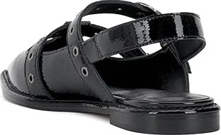 Vince Camuto Faye Women's Flat Shoes Black : 9 M, Leather/Polyester/Rubber - Image 4