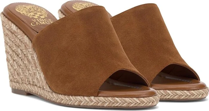 Vince Camuto Fayla Women's Sandals Golden Walnut : 6.5 M, Suede
