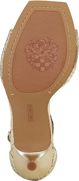Vince Camuto Febe Women's Sandals Gold : 8.5 M, Leather - Image 3