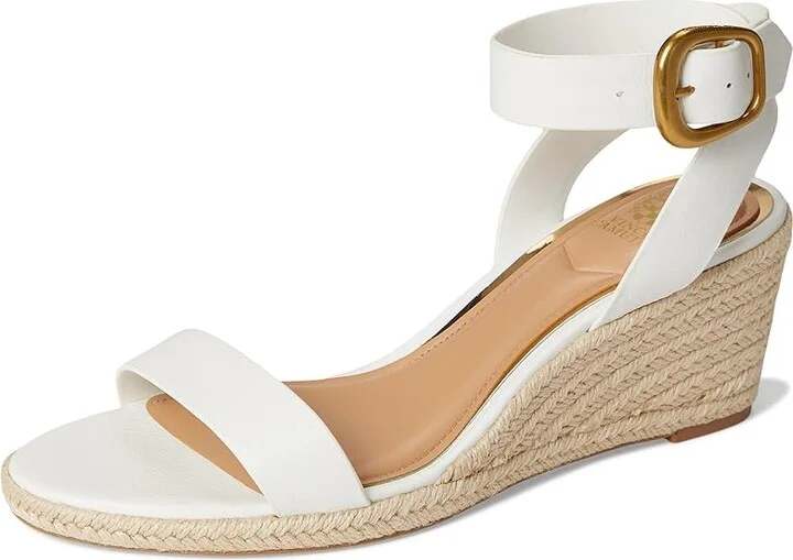 Vince Camuto Felia Espadrille Wedge Sandals Women's Sandals Bianco : 11 M, Leather - Image 5