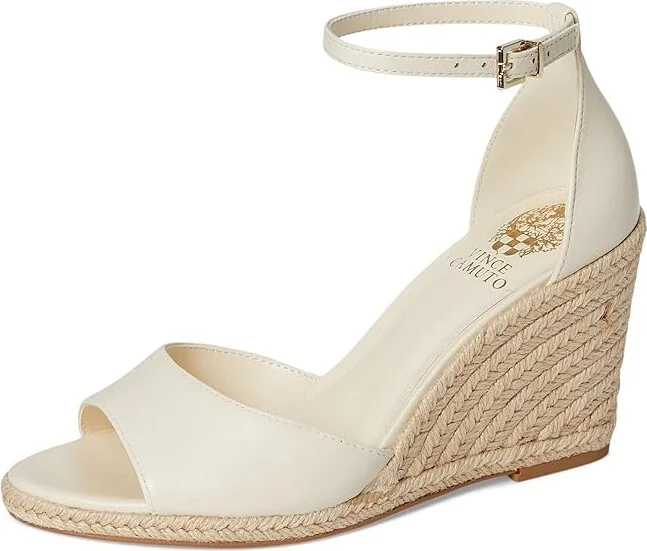 Vince Camuto Felyn Women's Sandals Creamy White : 9 M, Suede - Image 5