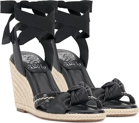 Vince Camuto Floriana Women's Sandals Black : 5 M, Leather