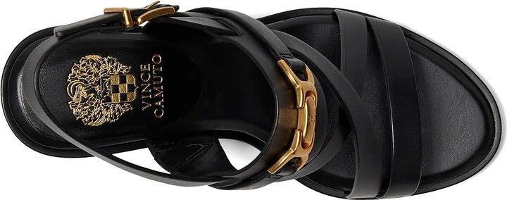 Vince Camuto Frena Banded Buckle High Heel Sandals Women's Sandals Caramello : 7.5 M, Leather - Image 8